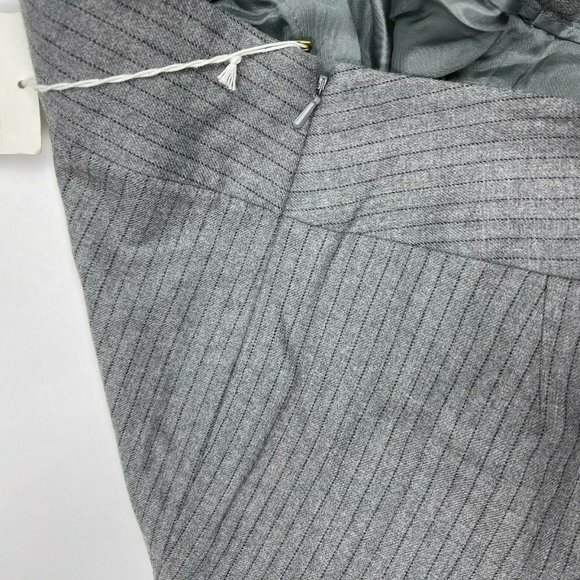 Worth Stripe Nona Pants Wool Blend Lined Zip Closure Flat Front Gray Women 4 NWT - Picture 8 of 9